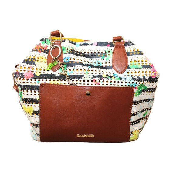 DESIGUAL Florida Marine Original Print Hand and Shoulder Bag - Picture 1 of 15